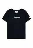 Champion Legacy Boy-Graphic Crewneck T-Shirt with Large Logo Camiseta, Azul (Bs501), 13-14 Años para Niños