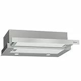 Hisense CH6TL4BX - Campana Telescópica 60 cm, Capacidad de Succión de 450 m³/h, Iluminación LED, Fácil Limpieza y Mantenimiento