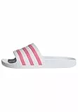 adidas Mujer Adilette Aqua Slides, Cloud White / Rose Tone / Cloud White, 37 EU