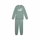 PUMA ESS No.1 Logo Crew Sweat Suit TR B, Abiti lavorati a maglia Niños, Green Moon,