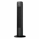 Taurus - Ventilador de torre Babel RCH 50W, Altura 86cm, 4 velocidades, 3 modos Normal/Brisa/Noche, Timer 9h, Auto Off, Oscilante, Mando a distancia, Slector táctil, Gris
