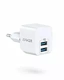 Anker Cargador USB PowerPort Mini, Cargador de Pared Extremadamente Compacto, 2,5 A de Potencia para iPhone XS/Max/XR/X/8/7/6/Plus, iPad Pro/Air 2, Samsung, y Muchos más