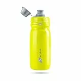 R1 Raceone Botella de bicicleta HYMA con carcasa de 600 cc, color lima, fabricada en Italia