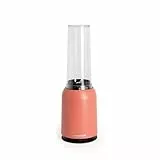 CREATE/MOI STUDIO/Batidora de vaso terracota/Tritura y emulsiona, para smoothies y batidos, vaso 400 ml, individual, libre de BPA, portátil, cuchillas de acero inoxidable, 230W