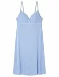Women'secret Short Nightdress Maternity 1 Camisón, Azul, L para Mujer