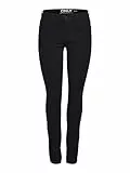 ONLY 15129693, Vaqueros Skinny Mujer, Negro (Black Denim), 38 /L30 (Talla del Fabricante: Medium)