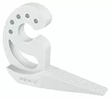 WENKO Tope de puerta y tope de ventana Multi-STOP® Blanco - Tope para puertas y ventanas, Plástico (TPR), 11 x 7 x 2 cm, Blanco