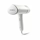 Philips Serie 3000 Plancha vertical-Vaporizador -1000 W, 20 g/min de vapor, Depósito de agua de 120 ml extraíble, Diseño compacto y plegable ideal para viajar, Blanca (STH3020/10)