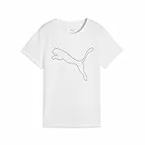 PUMA W TAD Essential Logo tee, Camisetas Unisex Adulto, PUMA White,