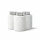 tado° Cabezal Termostático Inteligente Pack de 3 – Accesorio control de calefacción en varias habitaciones con termostato inteligente, fácil instalación, compatible con Alexa, Siri y Asistente Google