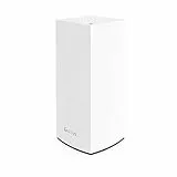 Linksys Velop MX4200 sistema WiFi 6 mesh tribanda (AX4200), router WLAN, repetidor, extensor con hasta 260 m² de cobertura, 3,5 veces más veloz, más de 40 dispositivos, paquete de 1, blanco