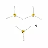 MultiAccesorios Pack de 3 Cepillos Laterales con 3 Tornillos de Repuesto Compatibles con iRobot Roomba Serie 500, 600, 700, 800 y 900 – Accesorios de Recambio para Aspiradora Robot