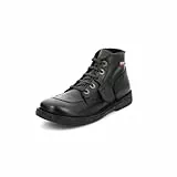 Kickers Legendiknew, Zapatos de Cordones Derby Mujer, Negro (Noir Sem Noir Perm 82), 39 EU