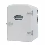 Flamingueo Mini Nevera, 4 Litros, 12V/220V, Para Habitación, Cosméticos, Bebidas, Función Frío y Calor, Balda Extraíble