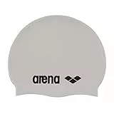 ARENA Classic Silicone Gorro de Natación Unisex, Gorro de Natación para Mujeres y Hombres, Gorro de Natación con Borde Reforzado, Gorro de Natación Suave y Resistente