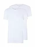 TOM TAILOR Denim Hombre Camisetas en paquete doble 1030692, 20000 - White, L