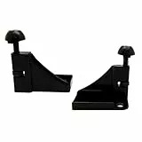 MICEL - 92138 - Juego de Enganches para Mosquitera de Nylon, acabado Negro, 2 unidades, 52,5 x 30 x 60 mm
