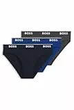 BOSS Lettera 3P Power Calzoncillos, Open Blue 487, L para Hombre