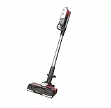 Hoover HF9 Home HF910H, Aspiradora Escoba sin Cable, sin Bolsa, 3 en 1, Escoba, de Mano y Vertical, Cepillo Antienredos, Autonomía 30 min, Color Gris/Rojo
