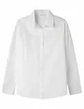 Springfield Oversize Blouse with Lapel Collar Blusa, Blanco, 36 para Mujer