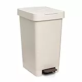 Tatay Cubo de Basura Cocina con Pedal Smart 25L | Diseño Compacto y Funcional | Uso Interior y Exterior | Compatible con Bolsas de 30L | Plástico 100% Reciclado Libre de BPA | 26x36x47cm, Ecohome
