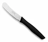 Arcos Serie Nova - Cuchillo para mantequilla 3' con Hoja Acero Inoxidable Nitrum y mango polipropileno negro - Duradero, ergonómico e higiénico (7'')