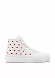D.Franklin Zapatillas Altas Mujer One Way High from Heart Blanco - Zapatillas de Vestir para Mujer - Moda Casual - Talla (38) - Modelo One-Way
