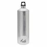 LAKEN Futura Botella de Agua, Cantimplora de Aluminio Boca Estrecha 1,5L, Aluminio