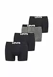 Levi's Boxer Hombre (Pack de 4), Negro (Black / White) M
