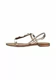 Geox D MADDALUSIAC F, Sandalia Deslizante Mujer, Lt Gold, 37 EU
