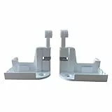 TELKES - Juego de Retenedores para Mosquitera Enrollable. Freno con Tuerca en color Blanco. Enganche regulador mosquitera 53x25x55mm (1, Blanco)