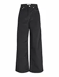 JJXX Jxgelly Wide Cord HW Pant Sn Pantalón, Negro, 30W / 30L Mujeres