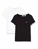 Levi's 2-Pack Tee Camiseta Mujer White +/Mineral Black (Multicolor) S