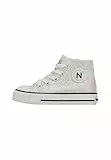 Naturino Zapatillas Deportivas Media caña de Tejido con Purpurina, Multicolor 26