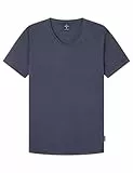 SPRINGFILED Camiseta cuello pico elastan, Camiseta Hombre, blue, XS