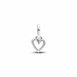 PANDORA ME Colgante mini con diseño de corazón abierto de plata de ley