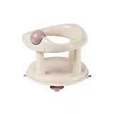 Bebeconfort Asiento Bañera Bebe, Sillón de Baño y Ducha, Silla Giratoria de 360 Grados para Baño de Bebé, con Ventosas de Seguridad, Beige