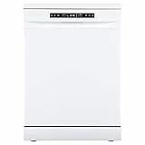 Hisense HS643D10W - Lavavajillas Independiente 60 cm, 3º Bandeja, Bajo consumo, 14 Cubiertos, 7 Programas, 42 dB con modo Lavado Rápido,Inox