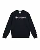 Champion Legacy Boy-Big Logo Sweatshirt Sudadera, Azul (Bs501), 15-16 Years para Niños