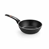 BRA Efficient Sartén Honda 24 cm, Aluminio Fundido con Antiadherente, Apta para Todo Tipo de cocinas incluida inducción, Libre de PFOA