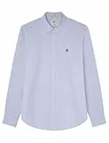 Springfield Camisa Oxford LS Rayas, Azul Marítimo, M para Hombre