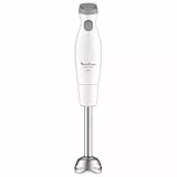 Moulinex Easychef DD4511 - Batidora de mano, 450 W, 2 velocidades, cuchillas Zelkrom, color blanco