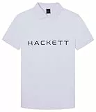 Hackett London Essential Polo, Blanco (White/Navy), S para Hombre