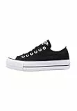 Converse 560250C Black Nero Scarpe Basse Donna Sneakers Platform Lacci Tessuto 39.5