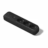 FAMATEL – Regleta 3 tomas | Enchufes con Interruptor de encendido | Sin Cable | Hasta 3680W | Protección Infantil | Orientación tomas a 45o | Evita consumos fantasma | Negro