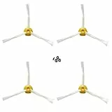MIRTUX Cepillos Laterales para Roomba Serie 500 600 700 800 900 – Pack 4 con Tornillos de Repuesto – Kit de Accesorios Compatibles Robot Aspirador iRobot