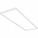 BRILONER - Plafon LED Techo, Panel LED, Ultra Plano, Efecto Retroiluminación, Luz Blanca Neutra, 22W, 3000 Lúm, 58x20x3cm, Plafon, Luz LED Techo, Lamparas de Techo Salon, Lampara LED Techo, Blanco