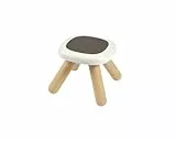 Smoby- Taburete Gris Kid, Mobiliario Infantil, para Interior y Exterior, Tratamiento Anti UV, Máximo 50kg, A Partir de 18 Meses