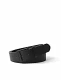 Calvin Klein Cinturón Hombre Classic 4,0 cm Cinturón de piel, Negro (Black/Black), 100 cm