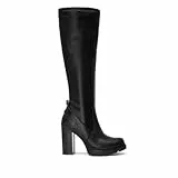 REFRESH - Bota Mujer Negro - Calzado Cómodo y Versátil - Moda casual - Modelo 17292401 (Talla 39)